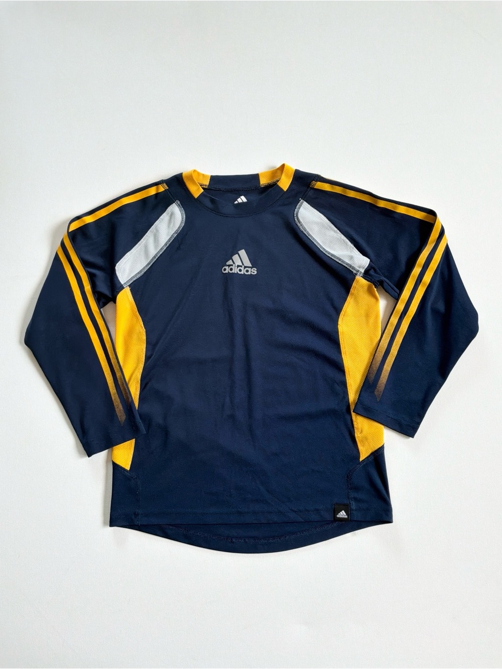 Adidas Navy Yellow & White Athletic Shirt